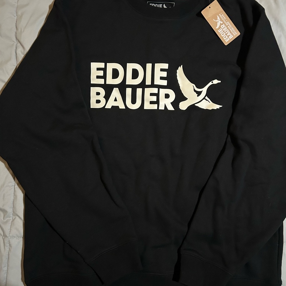 Eddie Bauer Black Crewneck Sweater